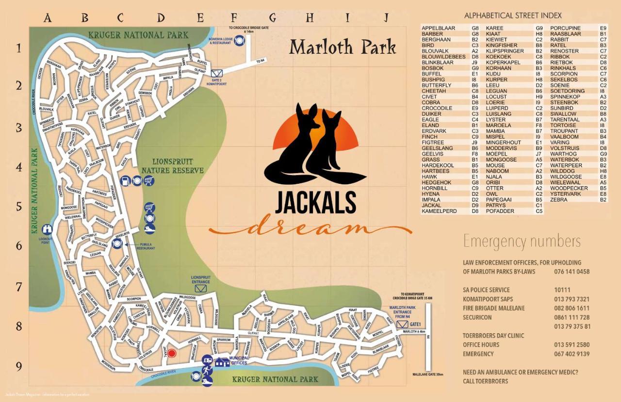 Jackals Dream - Self Catering Villa Bordering Kruger National Park マールロス・パーク エクステリア 写真